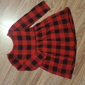 Cat and Jack Buffalo Plaid dress 2T